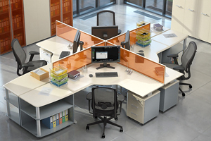 Солидные офисные столы; угловые столы для офиса	