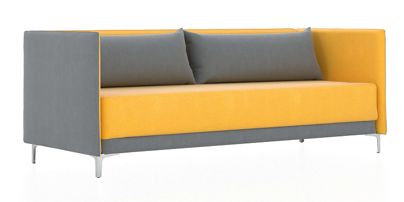 ГРАФИТ трехместный диван искусственная кожа Euroline