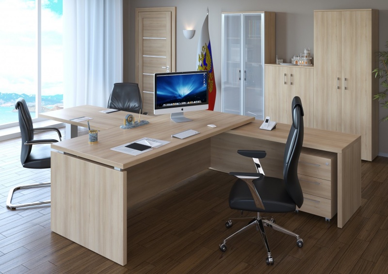 У нас можно купить мебель для кабинета руководителя «Ялта». Стол от 12000 руб. - ООО "Квазар"